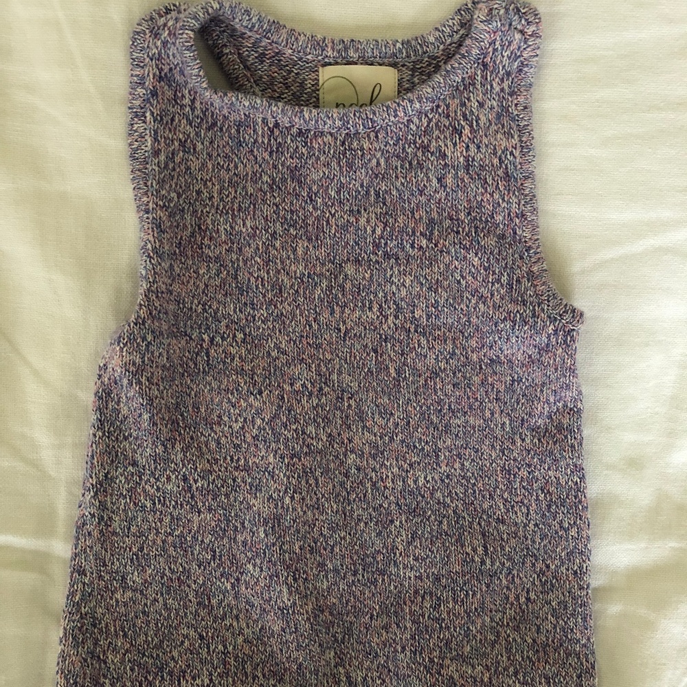 Peek Knitted vest lavender pink blue 4-5yo